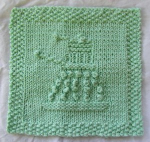 EXFOLIATE! Dalek Clothby Penwiper as seen on Ravelry