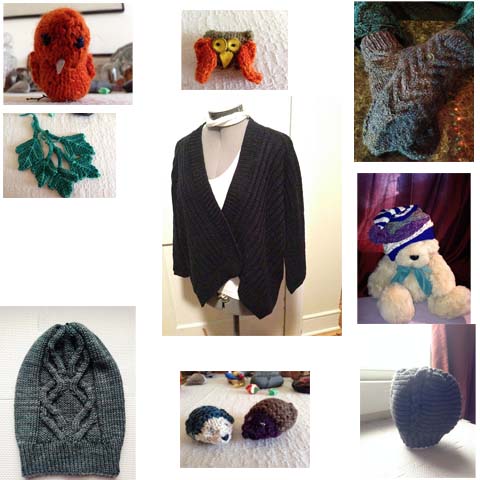A few more Christmas gifts, some stuffies for a wreath, and a cardigan for me.