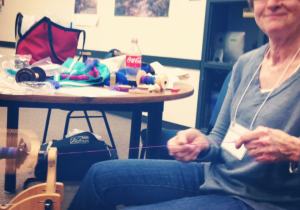 Mom working on her singles. She's shy, so you only get to see her cute smile.