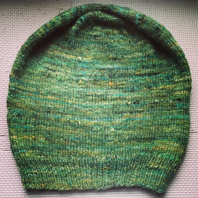 Made from handspun yarn.